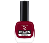 Golden Rose Keratin Nail Color Lak na nechty 41 Tmavo červená 10,5 ml