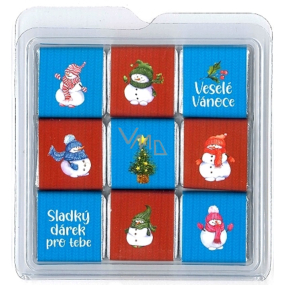 Nekupto Vianočné čokoládové puzzle Snehuliak 45 g