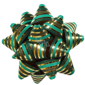 Nekupto Luxusná vianočná hviezdica zeleno-zlatá 6,5 cm