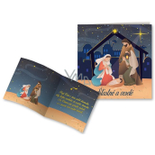 Nekupto Vianočná pohľadnica Santa Claus 100 x 100 mm