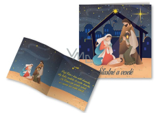 Nekupto Vianočná pohľadnica Santa Claus 100 x 100 mm