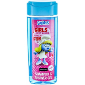 Šmolkovia Smurfette sprchový gél a šampón na vlasy pre deti 210 ml