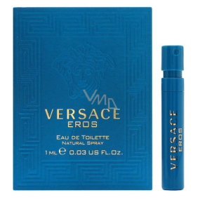 Versace Eros pour Homme toaletní voda pro muže 1 ml s rozprašovačem, vialka