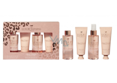 Grace Cole Vanilla & Almond pena do kúpeľa 100 ml + telová hmla 100 ml + krém na ruky 50 ml + telový krém 50 ml, kozmetická sada pre ženy