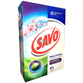 Savo Spring Freshness prací prášok na biele a farebné oblečenie 47 dávok 3,29 kg