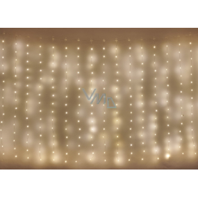 Emos Vianočná nano reťazová záclona 1,7 x 1,5 m, 180 LED teplá biela
