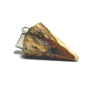 Jaspisové kyvadlo prírodný kameň 2,2 cm, kameň pozitívnej energie