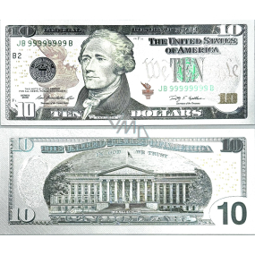 Postriebrená bankovka 10 USD Talisman
