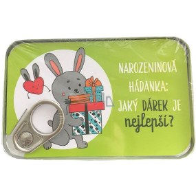 Albi Plechové vreckové puzzle k narodeninám: Čo je najlepší darček? 11 x 7 cm