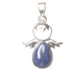 Lapis Lazuli Anjel strážca prívesok prírodný kameň 3,5 x 2,5 mm, kameň harmónie