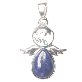 Lapis Lazuli Anjel strážca prívesok prírodný kameň 3,5 x 2,5 mm, kameň harmónie