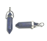 Lapis Lazuli kyvadlo šesťuholník prívesok prírodný kameň 41 x 13 mm, kameň harmónie