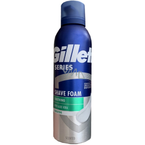 Gillette Series Sensitive pena na holenie pre citlivú pleť pre mužov 200 ml