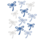 Drevené vážky Modrá zmes veľkostí 12 kusov vo vrecku