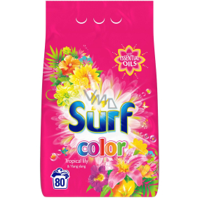 Surf Color Tropical Lily & Ylang Ylang prací prášok na farebnú bielizeň 80 dávok 5,2 kg