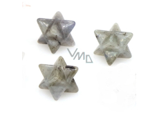 Labradorit merkaba hmatka prírodný kameň 13 mm, kameň premeny