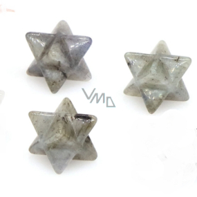 Labradorit merkaba hmatka prírodný kameň 13 mm, kameň premeny