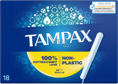 Tampóny Tampax Regular s aplikátorom 18 ks