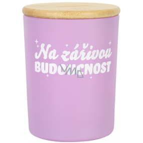 Albi Sklenená pokladnička Pre svetlú budúcnosť 10,5 x 13,5 cm