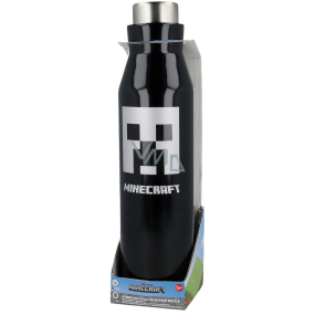 Epee Merch Minecraft nerezová termo fľaša čierna 580 ml