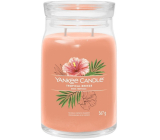 Yankee Candle Tropical Breeze - Vonná sviečka Tropical Breeze Signature veľká sklenená 2 knôty 567 g