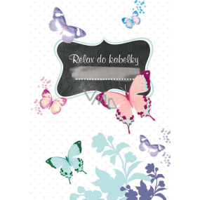 Ditipo Relax do kabelky Butterfly kreatívny zápisník 16 listov, formát A6 15 x 10,5 cm