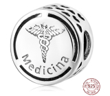 Prívesok Striebro 925 Medicína symbol korálek na náramku práce