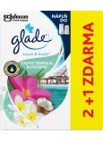 Glade One Touch Exotic Tropical Blossoms - Monoi kvety a kokosové mlieko v mini spreji náhradná náplň osviežovača vzduchu 3 x 10 ml