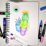 Posca Univerzálna sada akrylových fixiek 0,9 - 1,3 mm Jesenný mix zemitých tónov 8 kusov PC-3M