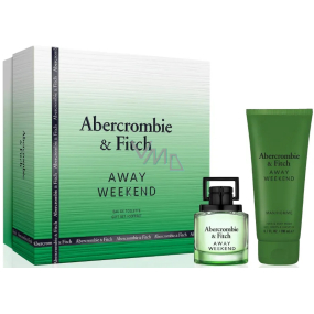 Abercrombie & Fitch Away Weekend toaletná voda 50 ml + sprchový gél 200 ml, darčeková sada pre mužov