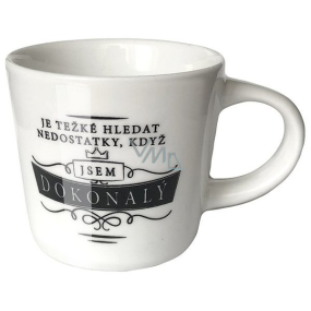 Nekupto Mini hrnček Je ťažké nájsť chyby, keď som dokonalý 100 ml