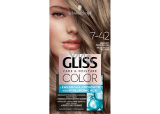 Schwarzkopf Gliss Color farba na vlasy 7-42 Natural Beige Blonde 2 x 60 ml