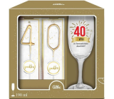 Albi Narodeninový set s prskavkou 40 Vitajte vo fantastickom desaťročí! 190 ml