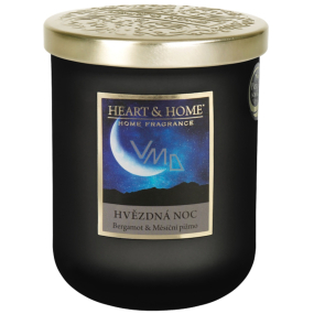 Heart & Home Sójová sviečka Starry Night veľká horí až 75 hodín 320 g
