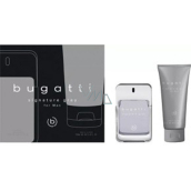 Bugatti Signature Grey toaletná voda 100 ml + sprchový gél 200 ml, darčeková súprava pre mužov