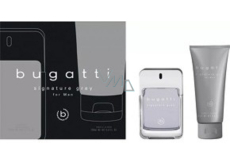 Bugatti Signature Grey toaletná voda 100 ml + sprchový gél 200 ml, darčeková súprava pre mužov