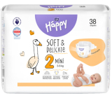 Bella Happy Mini 2 3 - 6 kg detské plienkové nohavičky 38 kusov