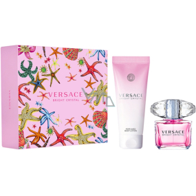 Versace Bright Crystal toaletná voda 30 ml + telové mlieko 50 ml, darčeková súprava pre ženy