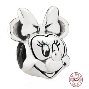 Prívesok Striebro 925 Disney Minnie portrét, korálik na náramku
