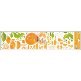 Okenná fólia Ovocné mandarínky 64 x 15 cm