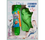 Bohemia Gifts Dino guľa do kúpeľa 80 g + fúkač bublín 30 ml, kozmetická súprava pre deti