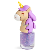 Martinelia Unicorn lak na nechty fialový s trblietkami pre deti 34 g