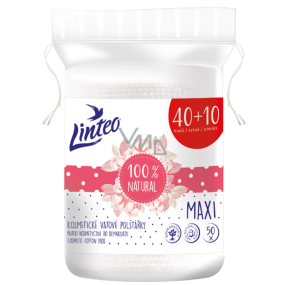 Linteo Maxi 100% prírodné kozmetické vankúšiky 50 ks