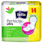 Bella Perfecta Slim Green ultratenké hygienické vložky s krídelkami, neutralizujú zápach 14 kusov