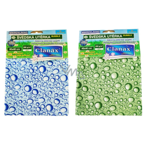 Clanax Bubble Švédska utierka z mikrovlákna 40 x 40 cm 250 g 1 kus
