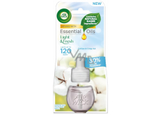Air Wick Essential Oils Cotton & Crisp Air - Elektrický osviežovač vzduchu Fresh Cotton 19 ml