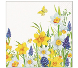 Papierové obrúsky 3 vrstvy 33 x 33 cm 20 kusov Narcisy