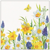 Papierové obrúsky 3 vrstvy 33 x 33 cm 20 kusov Narcisy