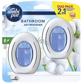 Ambi Pur Bathroom Cotton Flower osviežovač vzduchu do kúpeľne 2 x 7,5 ml, duopack