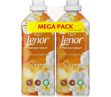 Lenor Vanilla Orchid & Gold Amber orchidea, vanilka a jantár zmäkčovač tkanín 2 x 37 dávok, duopack